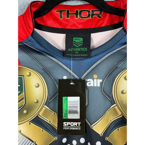 Crown Resorts Foundation Tigerair Melbourne Storm Mens Sports Jersey Size XL NWT - Picture 3 of 11